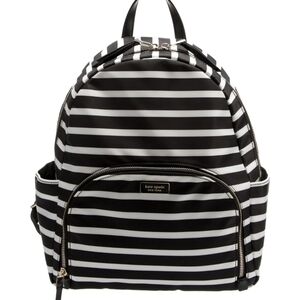 Kate Spade Black & White Backpack large